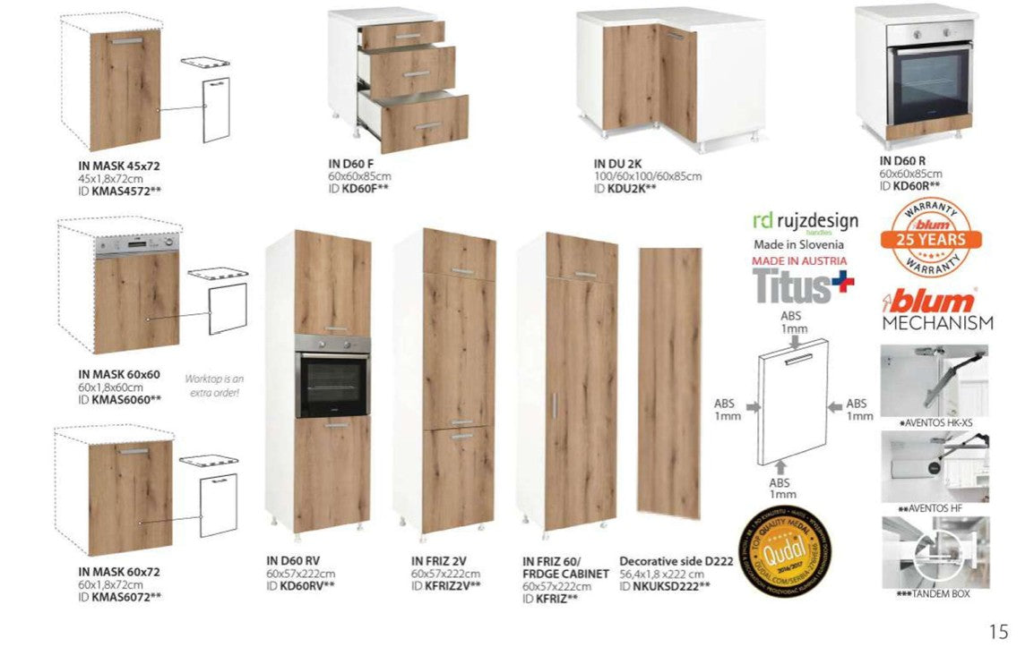 Модулна кухня IN пясъчен мат