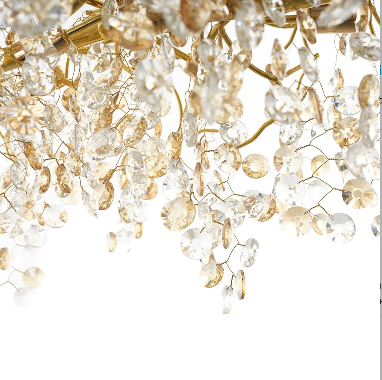 Полилей Elysion, златен, elbulgaria, 10xe14, 3089/l100 gd