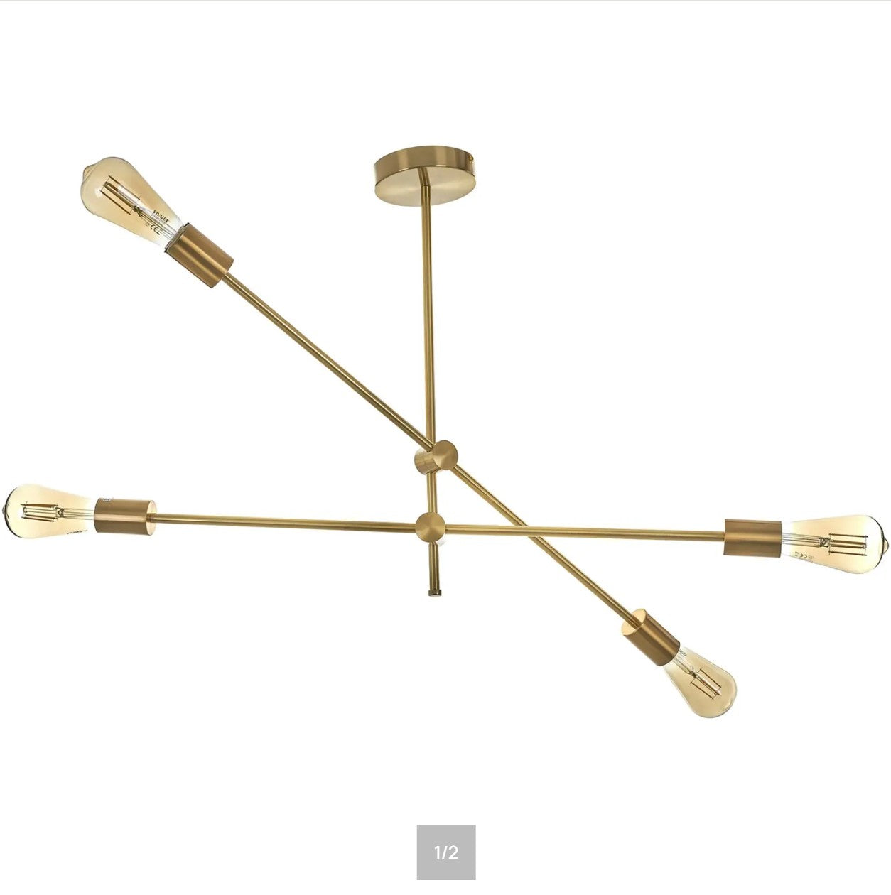 Полилей Vire, мат злато, elbulgaria, 4xE27, 4041 CP