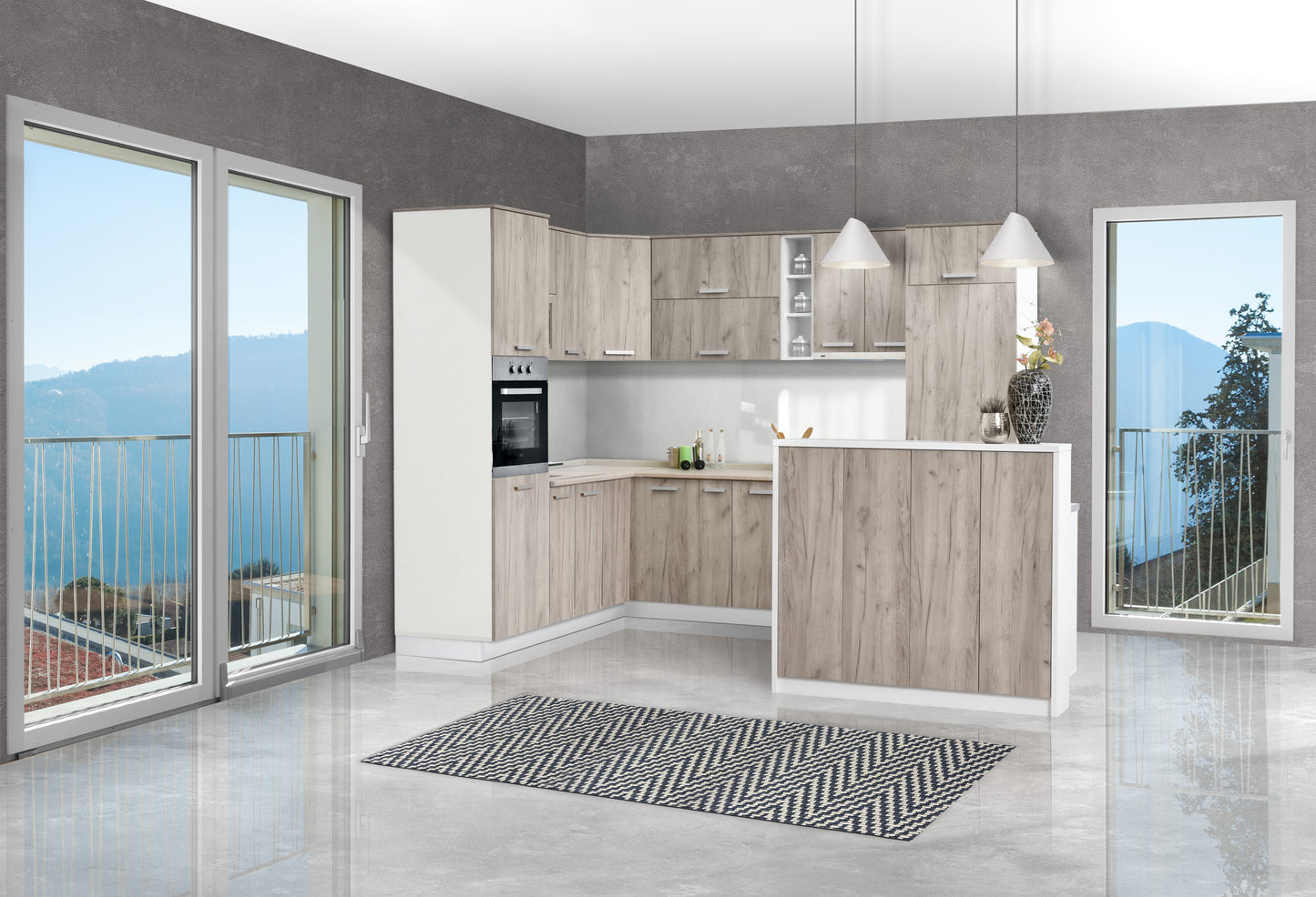 Модулна кухня IN пясъчен мат