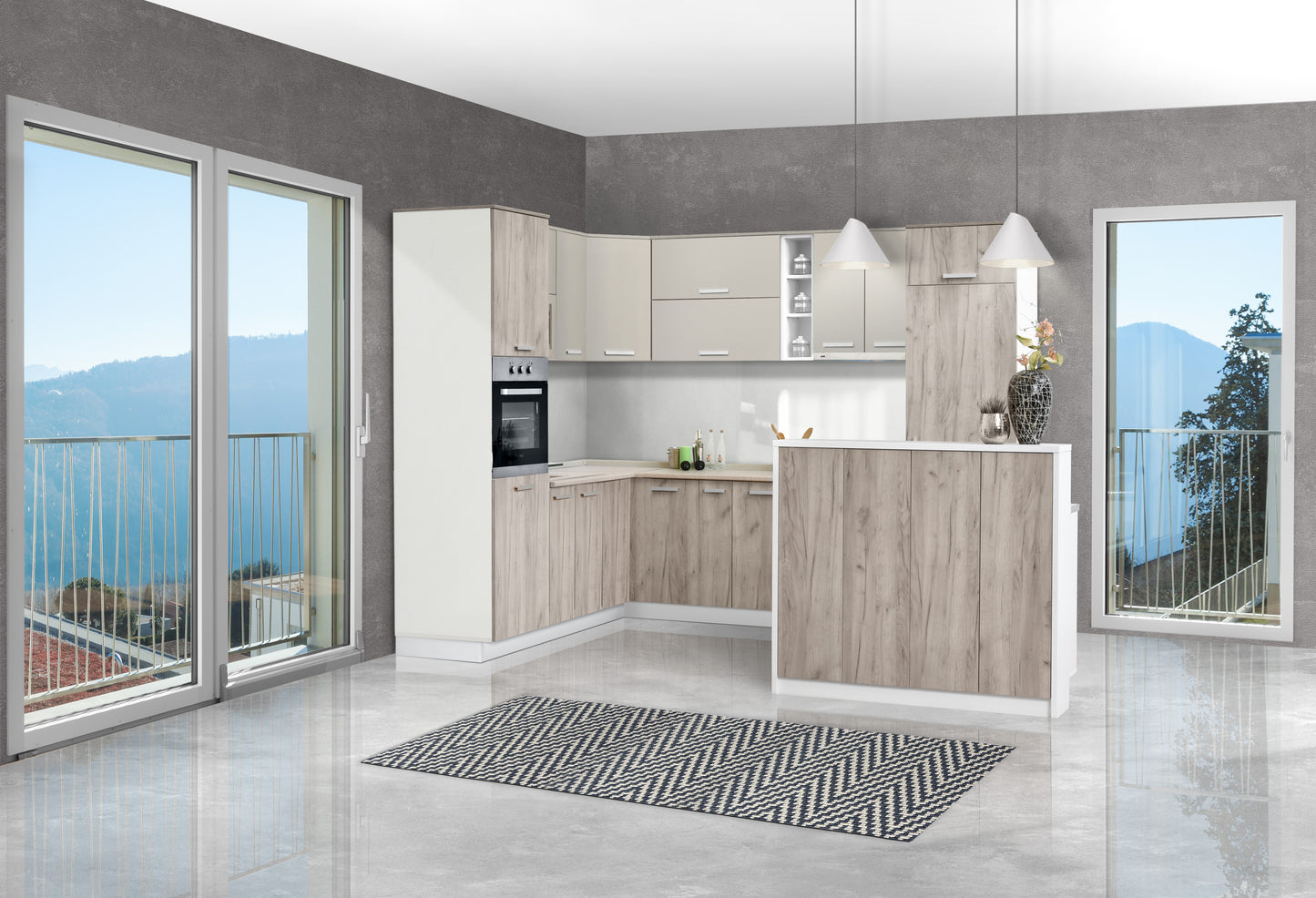 Модулна кухня IN пясъчен мат