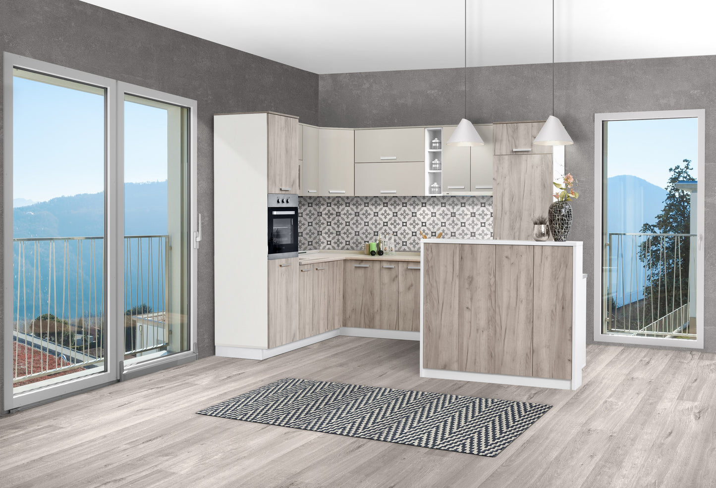 Модулна кухня IN пясъчен мат