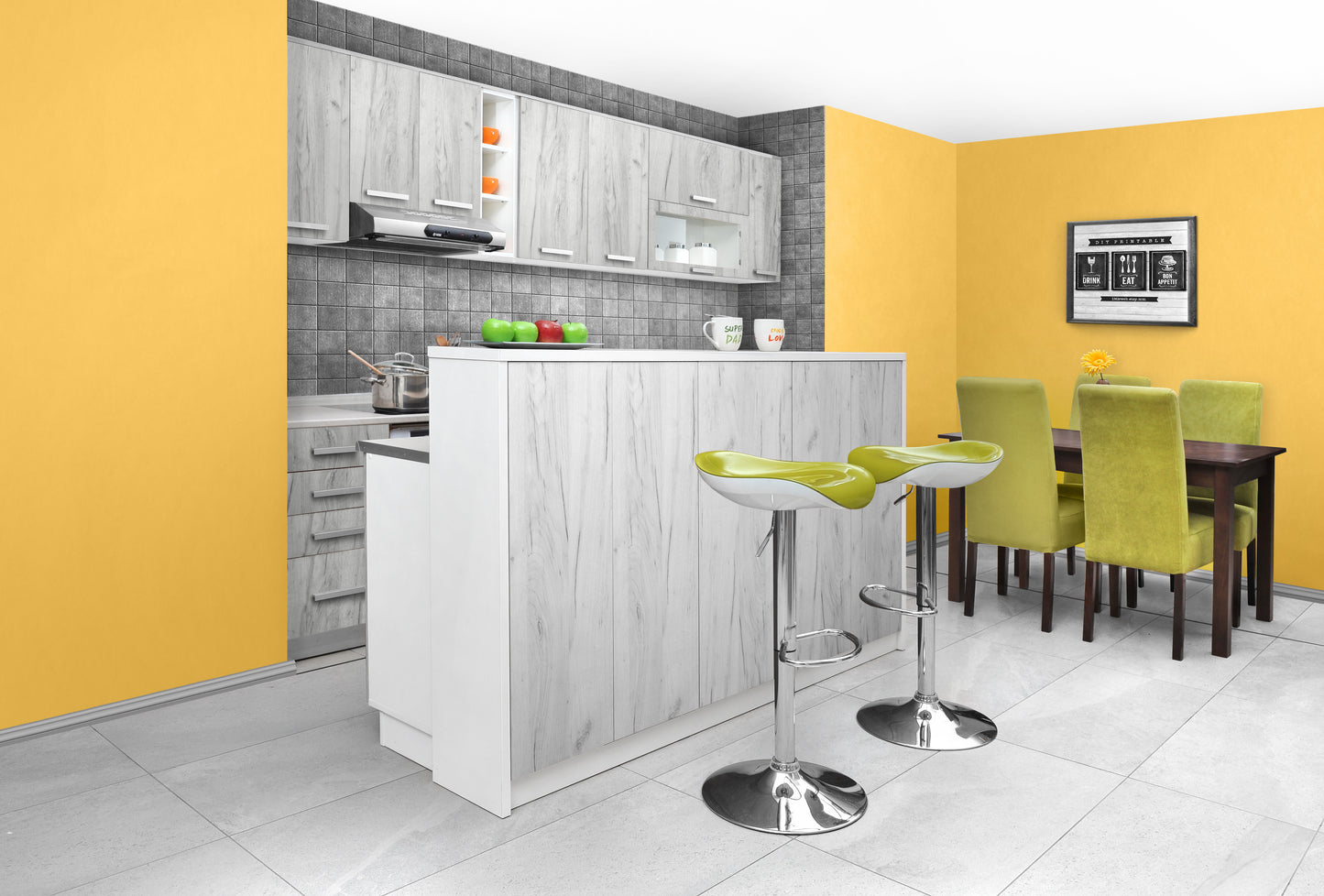 Модулна кухня IN снежен храст