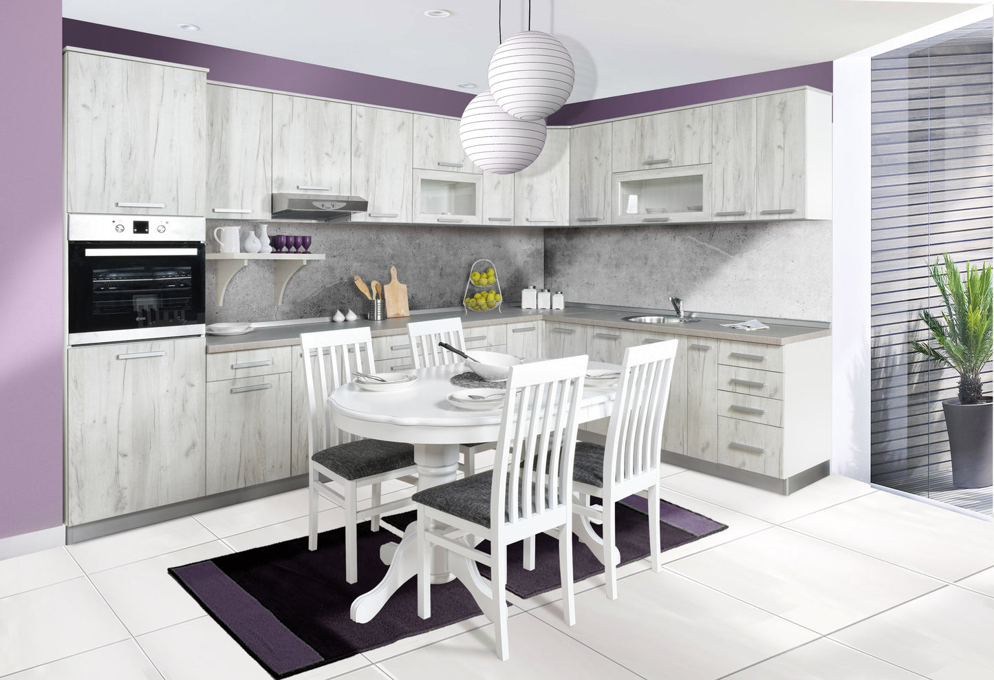 Модулна кухня IN снежен храст