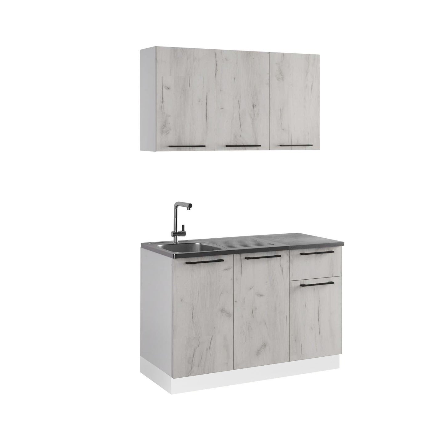 Модулна кухня в бяло Comfort 120