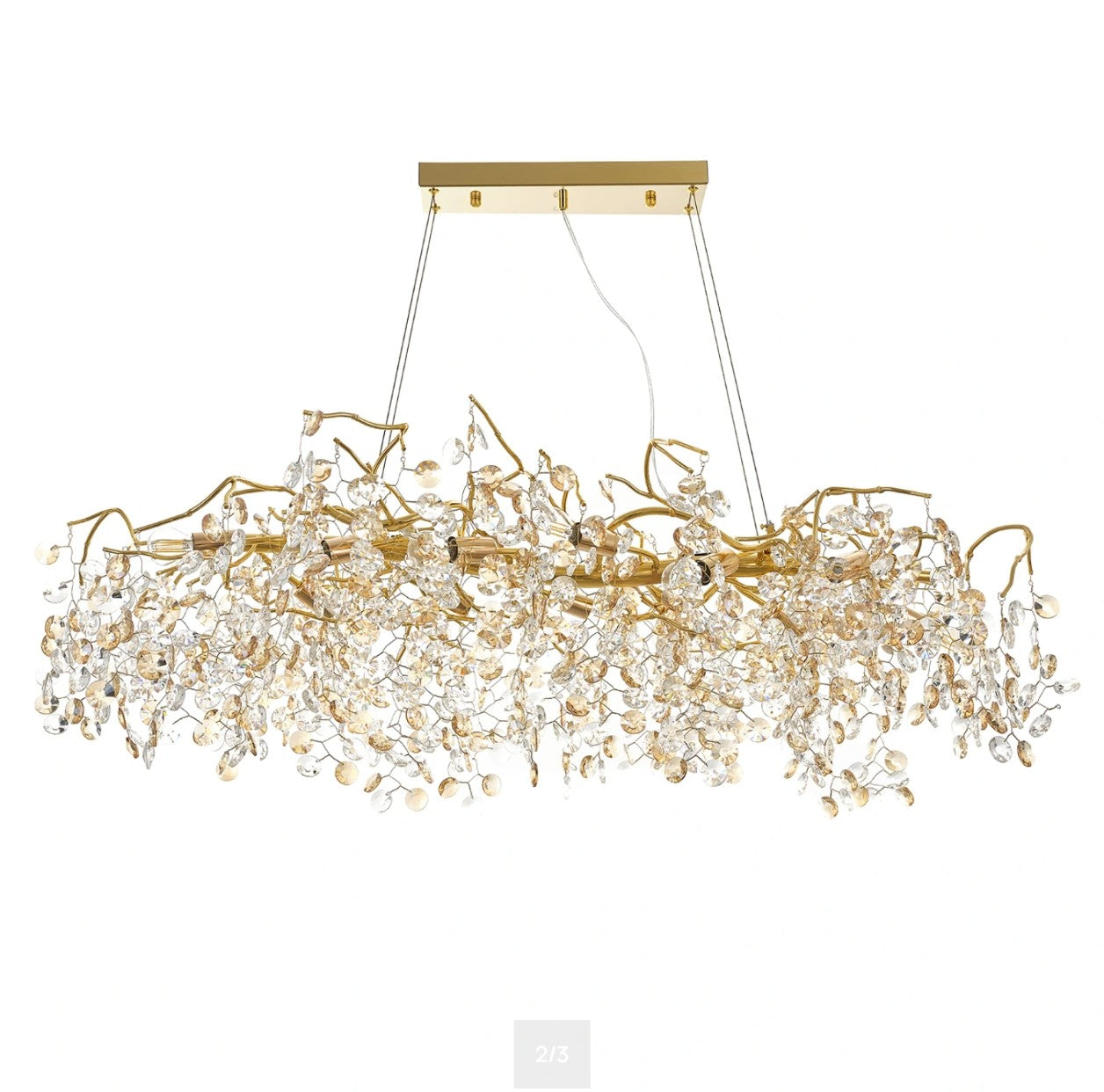 Полилей Elysion, златен, elbulgaria, 10xe14, 3089/l100 gd